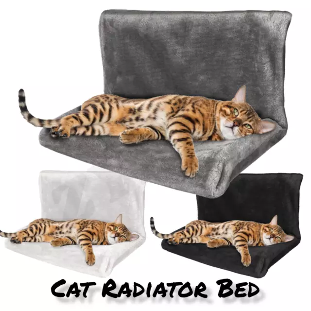 Pet Animal Hanging Radiator Cat Bed Warm Fleece Basket Kitten Cradle Hammock