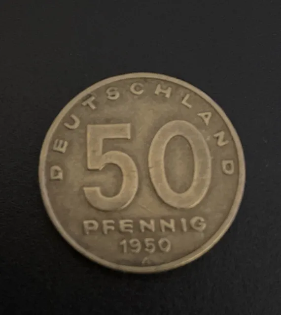 50 Pfennig 1950 A,DDR,gebraucht