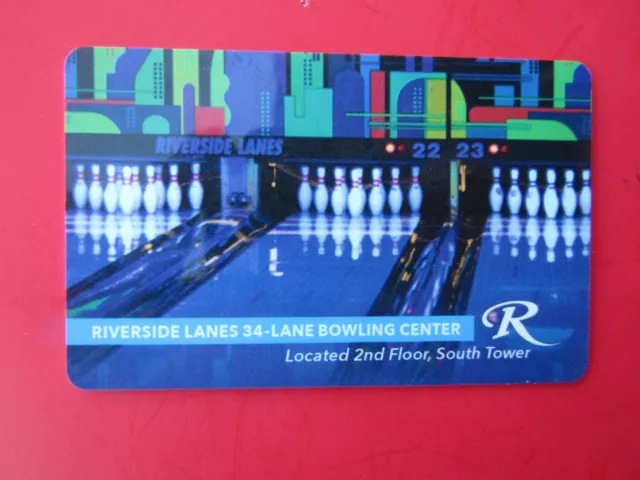 CASINO DON LAUGHLINS RIVERSIDE Hotel Room Key Card Lanes 34-Lane Bowling Center