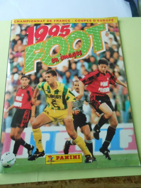 Album Panini Foot Championnat de France Coupes d'Europe 1995
