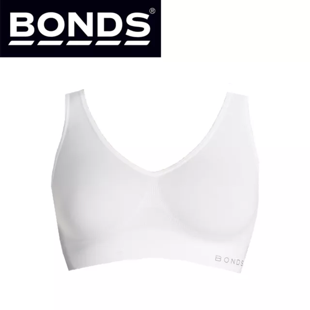 Bonds Womens Seamfree Wireless Wire Free Grey Comfy Sports Bra Crop Tank Top