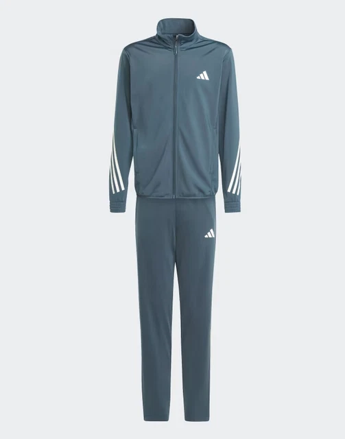 Tuta Intera Completa Bambini ragazzi Adidas Train Icons 3-Stripes Verde