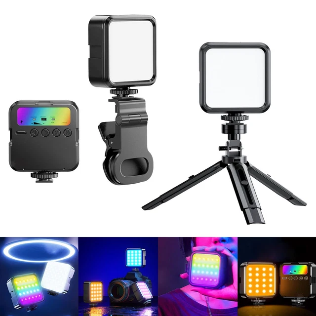 Éclairage de caméra dimmable de lumière de panneau de lumière vidéo de RVB