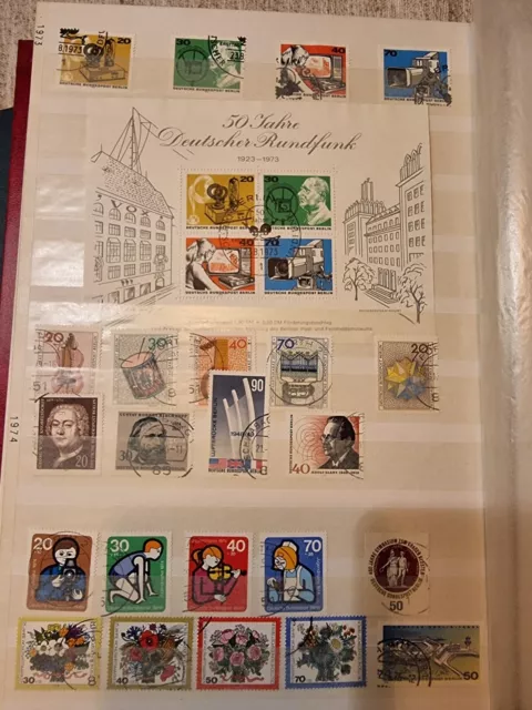 Briefmarkensammlung BRD Berlin, gestempelt, 1949-1984, 30 Seiten