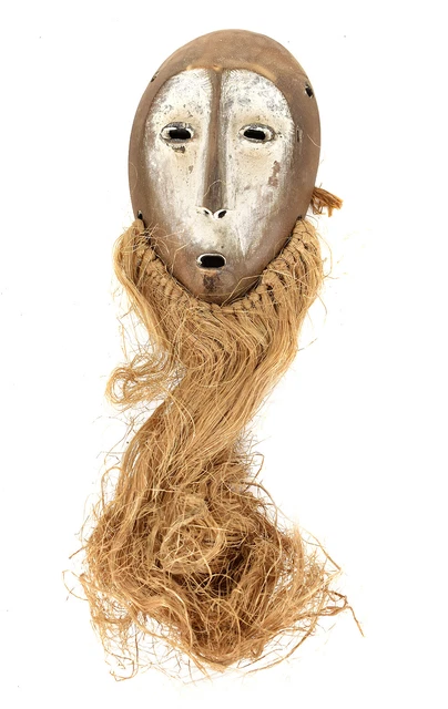 Lega Passport Mask with Raffia Beard Congo