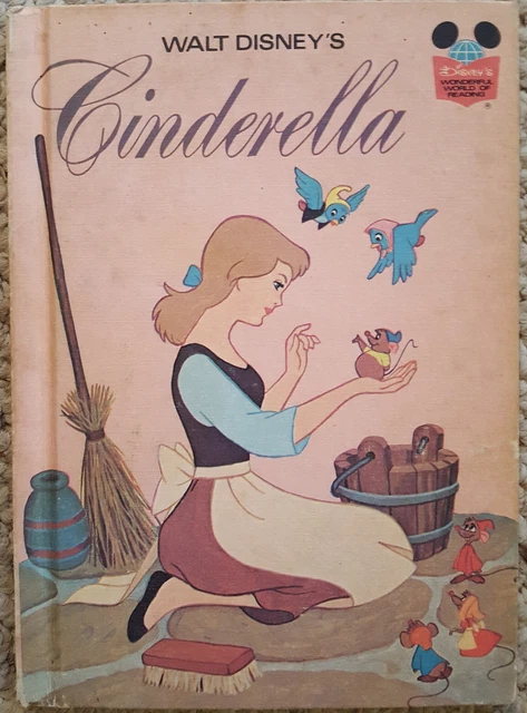 Walt Disney's Cinderella (1974) Book Club Edition Used Wonderful World of Readin