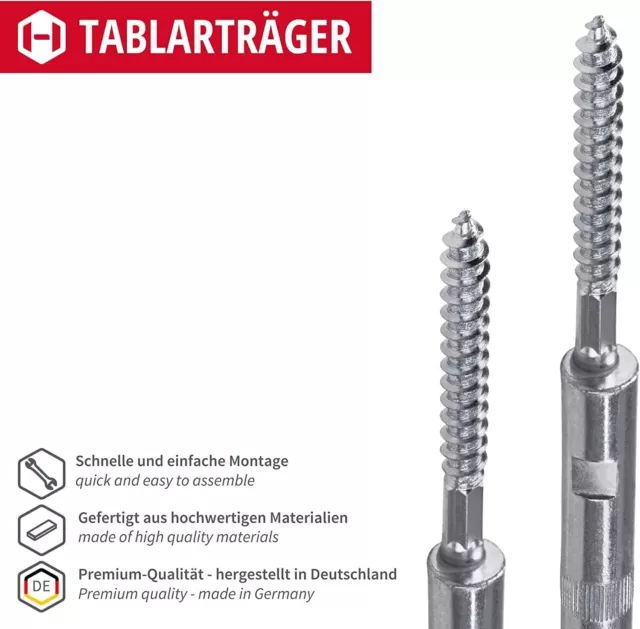 Soporte de bandeja Compact 10x100MM Suelo Estantería Sopoprte Base Ménsula 85KG 2