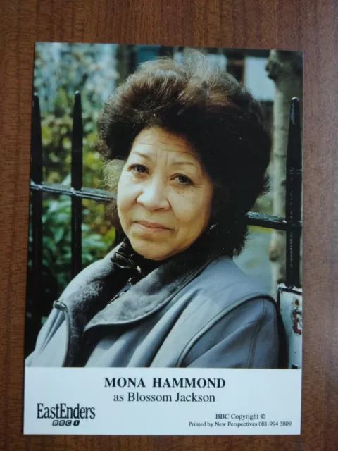 MONA HAMMOND *Blossom Jackson* EASTENDERS HAND SIGNED AUTOGRAPH CAST PHOTO CARD