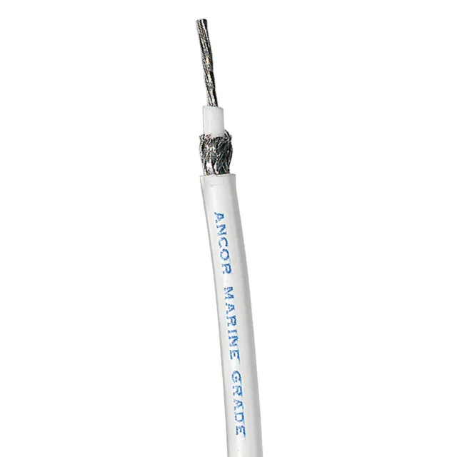Ancor 150525 Coaxial Cable Rg 58Cu White 250'