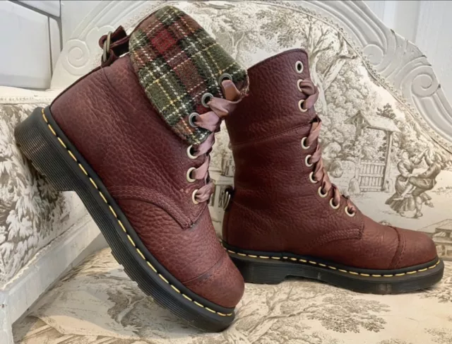 BRILLIANT DR MARTENS AIMILITA Black Boots Size UK 3 109.99