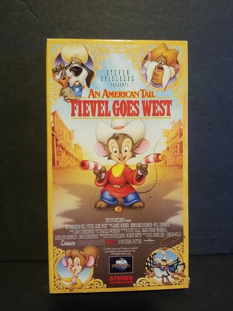 AN AMERICAN TAIL Fievel Goes West (VHS, 1992) James Stewart John Cleese ...