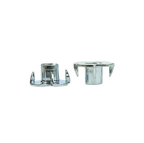 (25) 3/8-16 x 7/16" TEE NUTS 4 PRONG ZINC (T-NUTS)