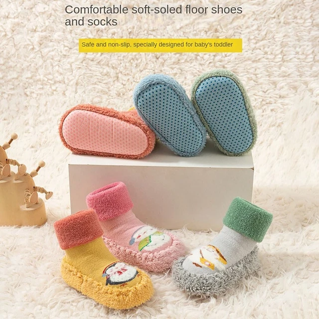 2pairs Winter Warm Baby Anti-slip Socks Kids Floor Socks  Boys Girls