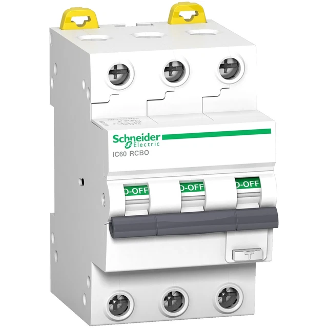 Acti9 iC60 RCBO - 3P - 16 A - Courbe C - 10000A/15kA - 30 mA - Type A