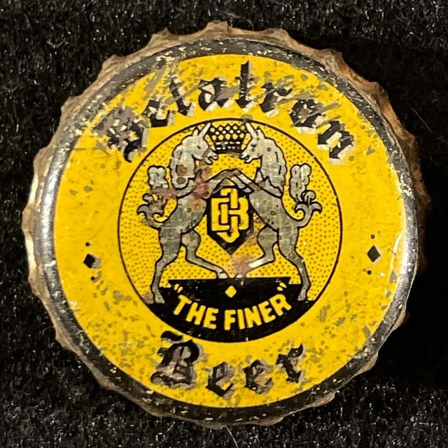 Delatron Beer Cork Lined Beer Bottle Cap ~ Reading Ohio Vintage Crown Oh Antique