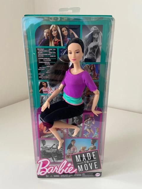BARBIE MADE TO Move 11" Doll 22-Flexible Joints Creative Pose Asian