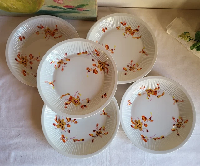 10 assiettes creuses porcelaine Limoges Haviland