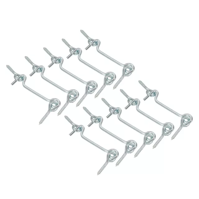 2.5" Barn Door Latch, 24Pcs Carbon Steel Sliding Door Cabin Hook Eye Latch Lock