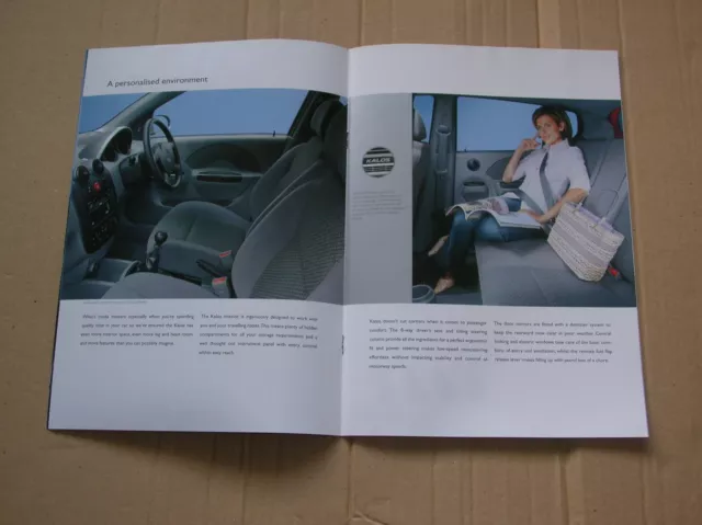 Daewoo Kalos Original colour sales brochure 2