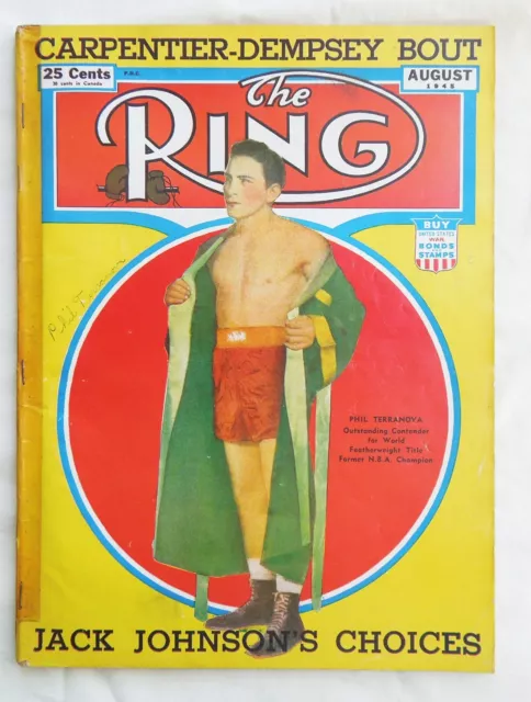 The Ring Boxing Magazinne August 1945