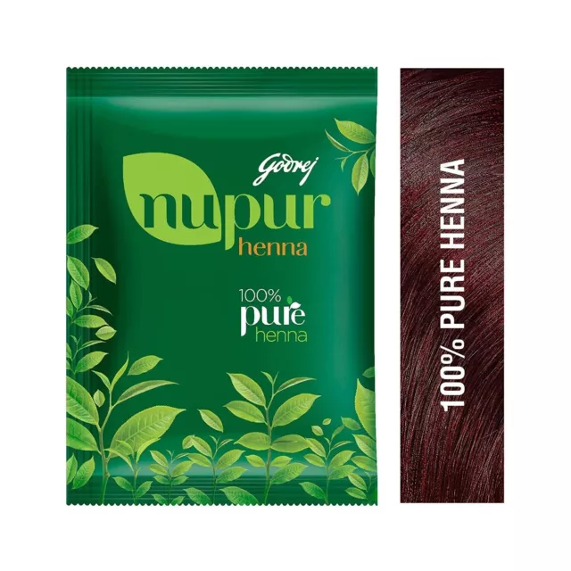 Godrej nupur natuur mehndi met goedheid van 9 kruiden 3 X 150g 100% reines Henna