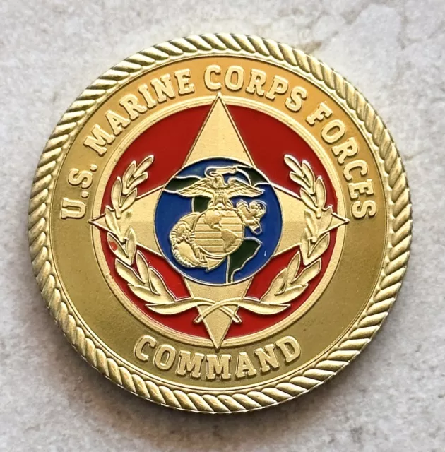 US MARINE CORPS Force Command Challenge Coin $14.99 - PicClick