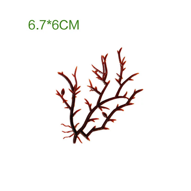 10x Artificial Coral Tree Plastic Branch Aquarium Fish Tank Micro Landscape Tree