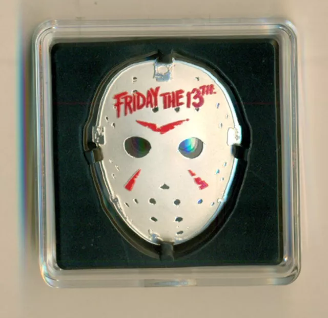 2022 Niue  $2 Friday the 13th Face Mask  .999 Fine Silver 1oz. Coin