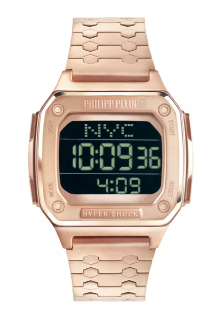 Philipp Plein Montre Ip-rosé Digital Mixte Hyper $hock PWHAA0721