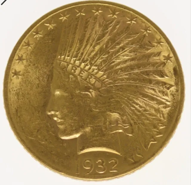 10 Dollar Gold Eagle Indian Head 1932