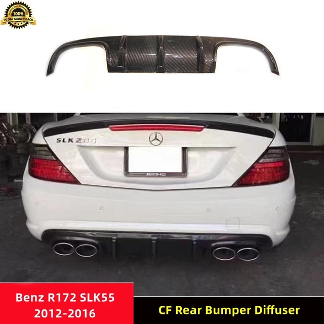 R172 REAR DIFFUSER Carbon Fiber Spoiler for Mercedes Benz R172 SLK55 ...