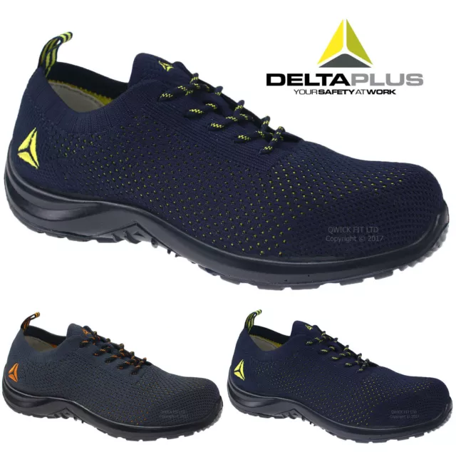 MIAMISPBG44 | Delta Plus Unisex Black Toe Capped Safety Shoes, UK 10, EU 44  | RS