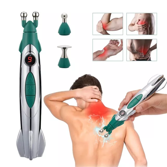 Electric Massage Pen Muscle Circulation Massage Acupuncture Pain Relief Mass_bj