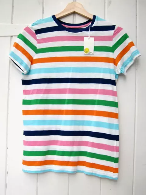 BNWT Mini Boden boys stripe 100% cotton t-shirt, 13-14 yrs