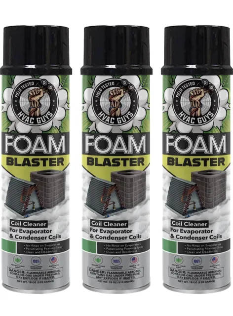 HVAC Guys Foam Blaster - Coil Cleaner & Deodorizer for HVAC & Automotive Filters