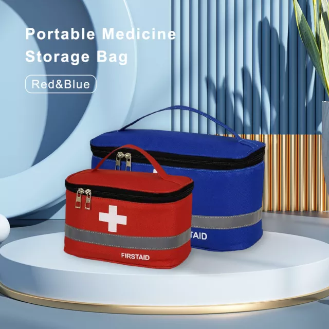 Empty First Aid Kit Bag Medical Box Family Emergency Medicine Storage Bag New 2