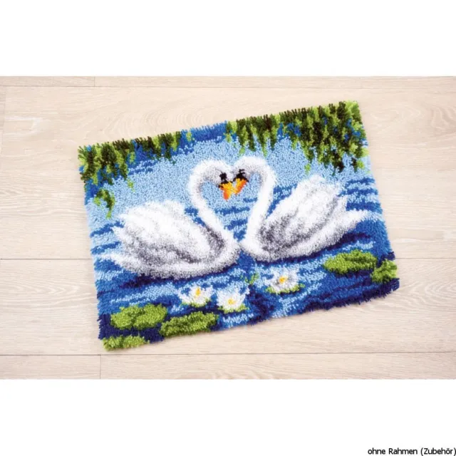 Vervaco Latch hook rug kit 2 Swans, DIY