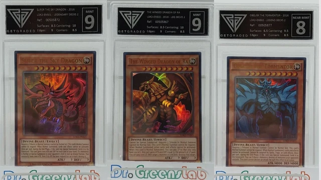 Yugioh Mythology Yu-Gi-Oh! LDK2 Egyptian God Cards Set - Slifer, Ra &  Obelisk - Near Mint Condition Yu-Gi-Oh Egyptian God Cards