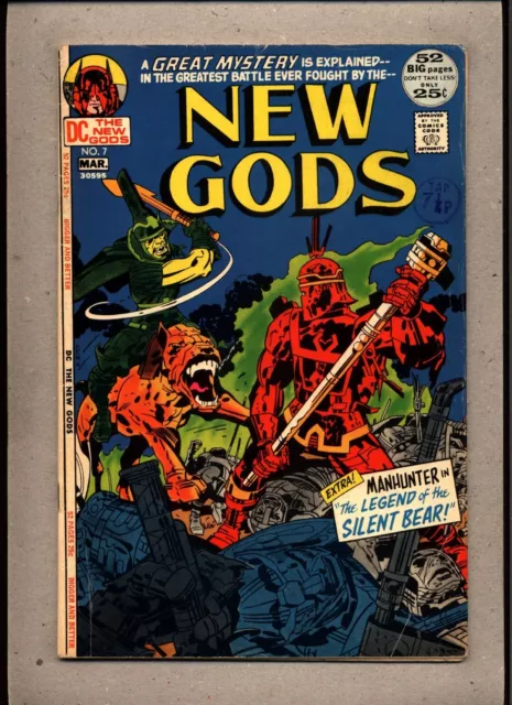 NEW GODS #7_MARCH 1972_F/VF_JACK KIRBY'S FOURTH WORLD_BRONZE DC 52 Pg GIANT!