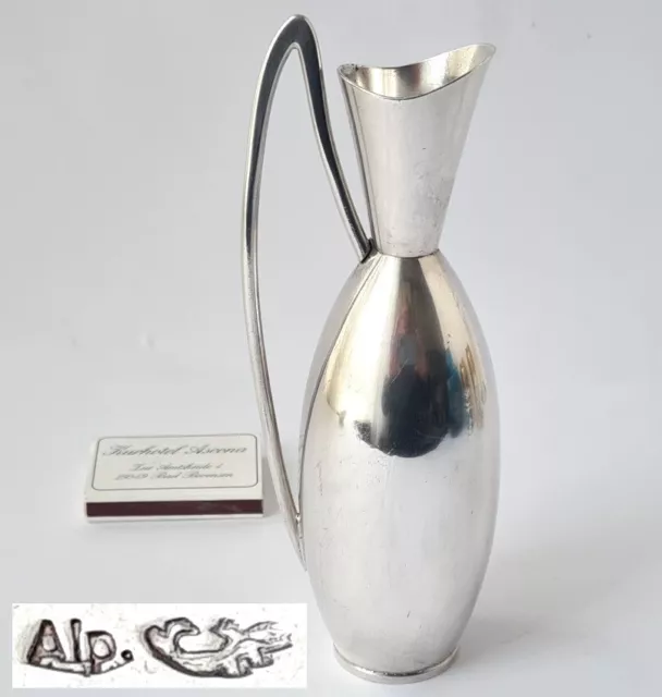 Art Deco Vase Alpacca versilbert um 1920 P199