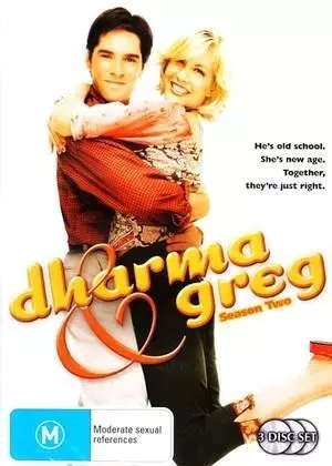 Dharma & Greg: Season 2 (DVD, 3 Discs) Jenna Elfman - Region 4 - VGC