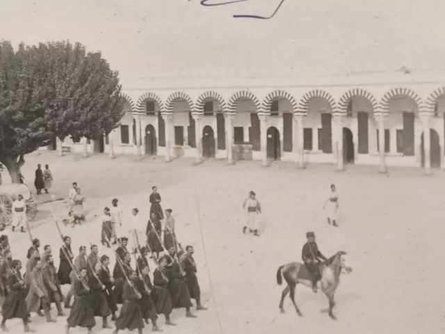 Carte photo Tunis Guerre 1914-1918, 4e Zouaves Tunisie Militaire WW1, CPA. 3