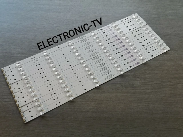 12 Barrettes LED Rétroéclairage Pour TV Panasonic TX48AX630B/E/W634/AS640B - Neuf