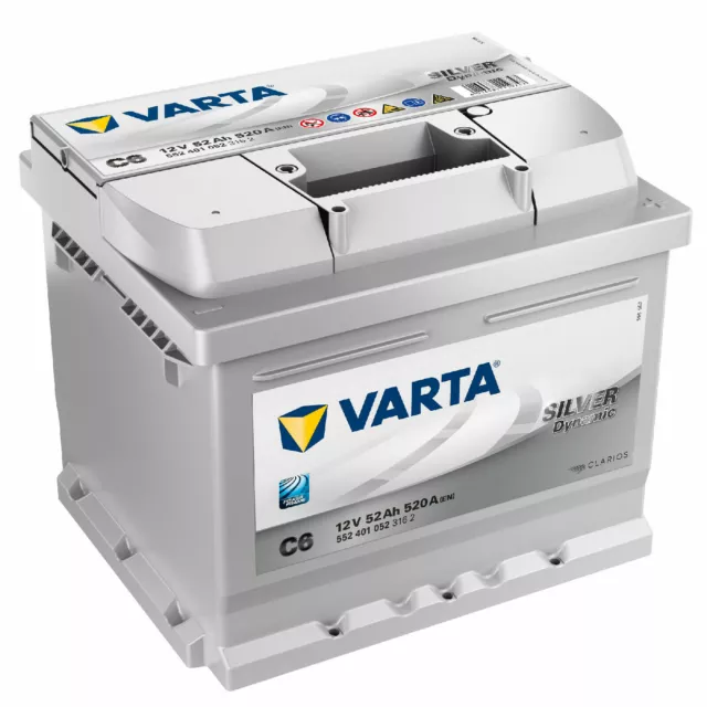 VARTA SILVER DYNAMIC Batterie Auto C6 12V 52Ah ers. 36 41 43 44Ah 50Ah  552401052 EUR 85,90 - PicClick FR