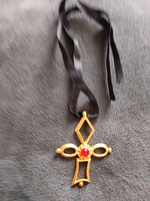 Collier Antique Haute Couture Signé Numéroté - Cristal Zircon Doré - Occasion