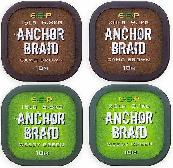 ESP Anchor Braid Hooklink - All Breaking Strains & Colours