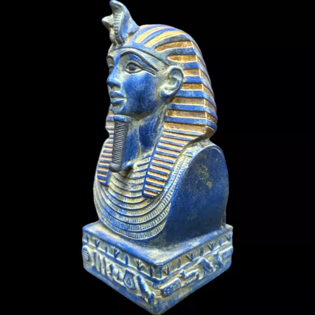 RARE ANCIENT EGYPTIAN ANTIQUES Statue Bust Of Pharaoh King Tutankhamun Egypt BC 3