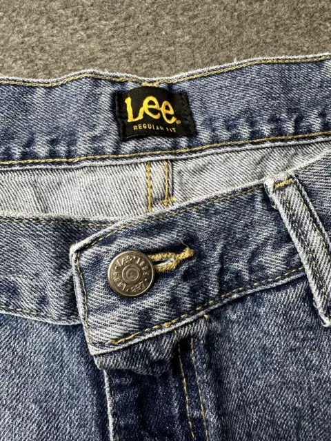 LEE REGULAR FIT Mens Blue Jeans Straight Leg 38 x 39 2008908 $24.40 ...