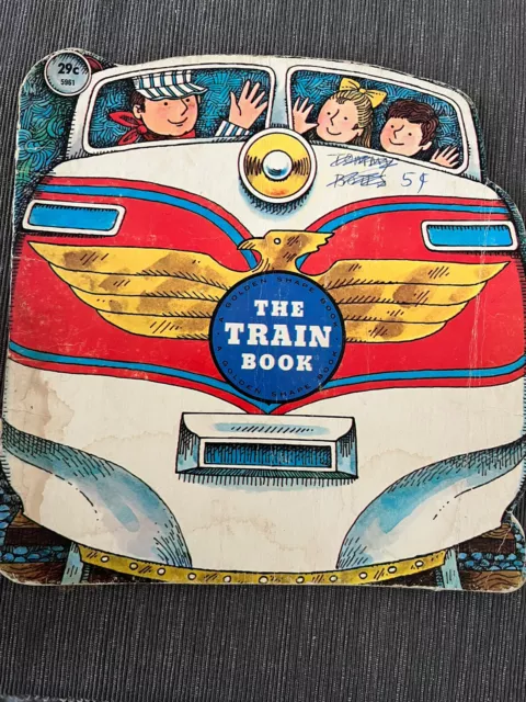 THE TRAIN BOOK 1971 Golden Press Book John Johnson 3rd Printing