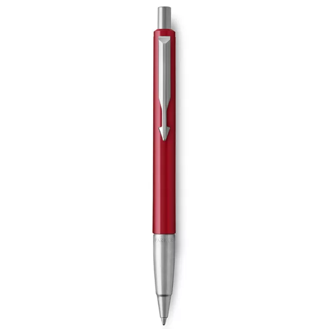 Penna a sfera standard Parker Vector con pennino medio, confezione regalo linea blu